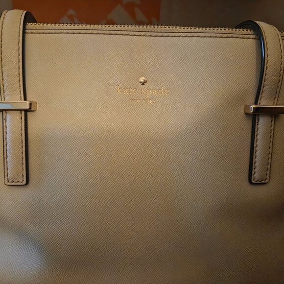 Kate Spade New York Satchel Bag– Beige - Gift-Ready - Fall Fashion Essential - Picture 1 of 5
